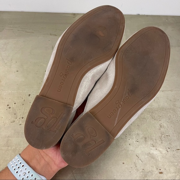 Paul Green Gray Mules with Silver Chain - Picture 7 of 7